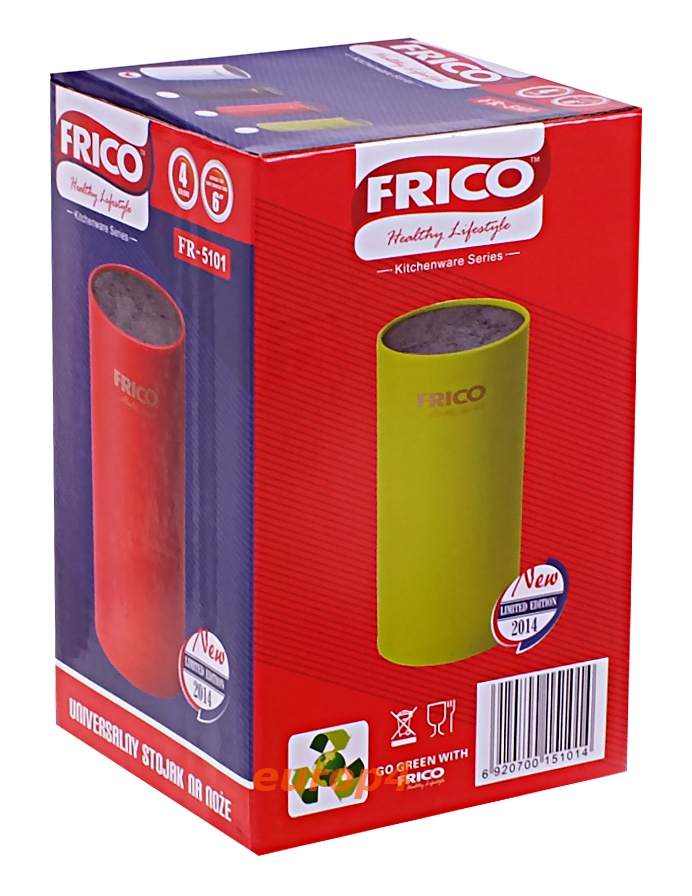 BLOK Frico FR 5102 odcień czerwony Uniwersalny stojak do noży na noże