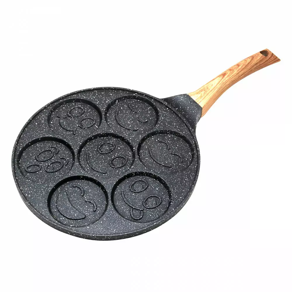 Patelnia do naleśników 26cm czarna powłoka marmurowa KH 1667 Kinghoff