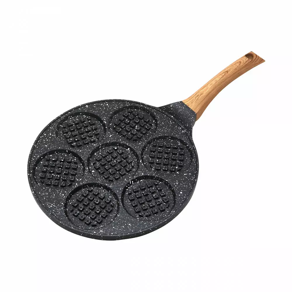 Patelnia do naleśników 26cm czarna powłoka marmurowa KH 1668 Kinghoff
