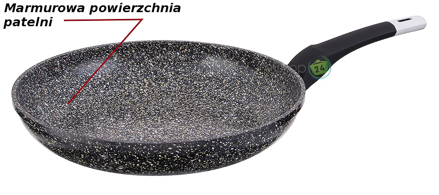 Marmurowe wnętrze patelni Hoffman HF 3018GS