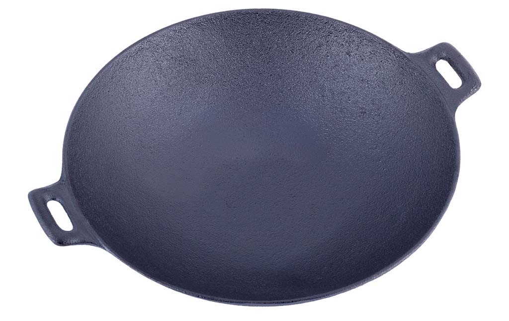 Żeliwny wok z pokrywką Kamille KM 4814V