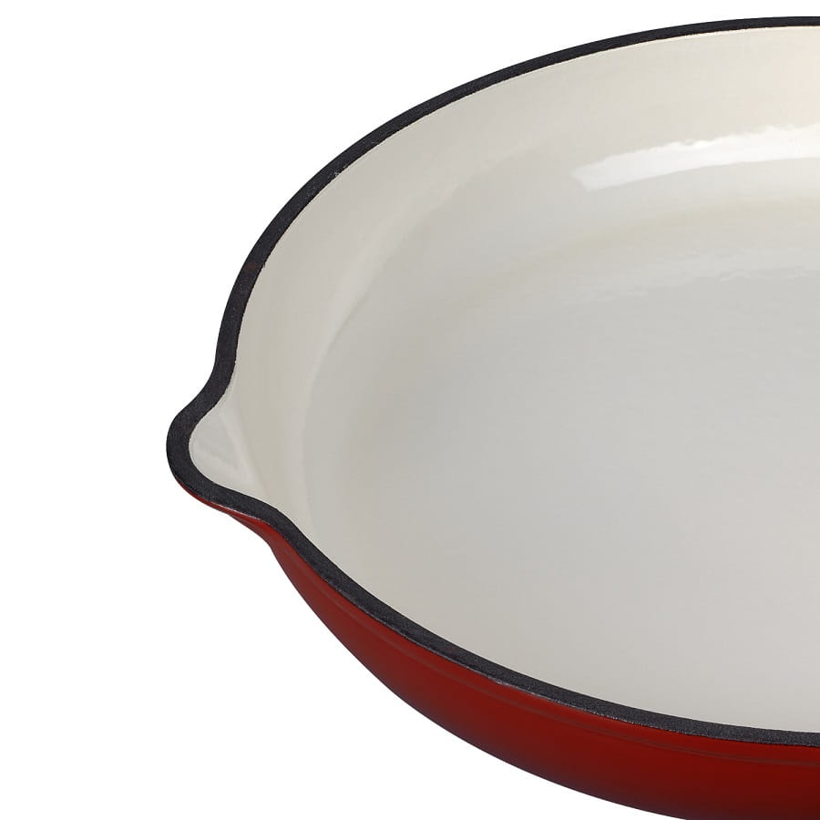 Patelnia żeliwna MG home Immortale 25 cm z powłoką emaliowaną